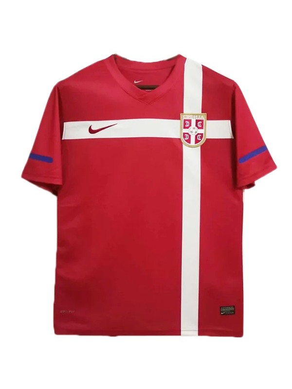 Serbie domicile rétro maillot hommes premier uniforme de football en tête kit de sport maillot de football 2010